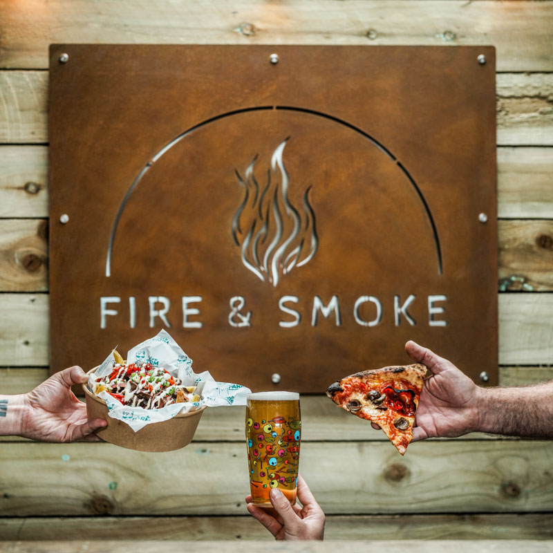 fire and smoke hands